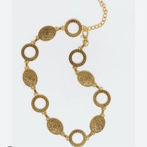 📀Gold Decorative Linked Circle Belt📀
